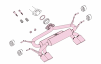 FUJITSUBO Authorize RM x KENSTYLE Aero Collab Axle-Back Exhaust for 2016+ Miata ND | Painted version