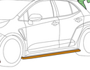 HKS 2023+ GR Corolla Glossy ABS Type S Side Skirts