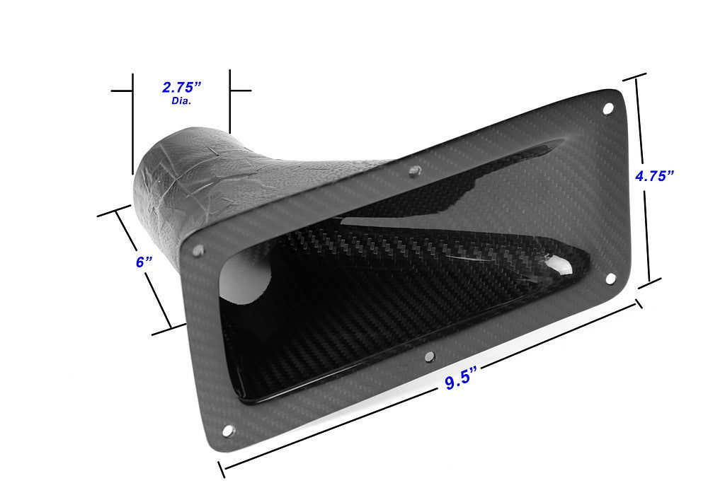 APR Peformance  Universal Fitment 9.25" X 4.75" Air Inlet Duct w/ Flange