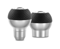 MOMO Race Shift Knob Aluminum with Black AirLeather Insert