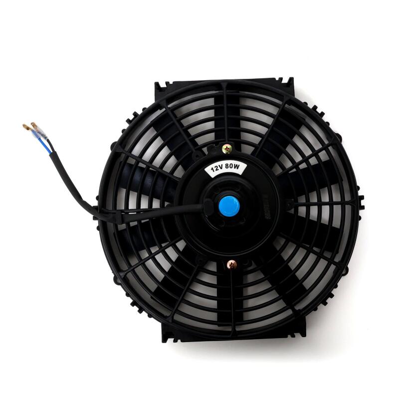BLOX Racing 12-Inch Electric Slim Fan - Black for Automotive Cooling