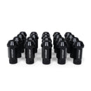 BLOX Racing Street Series Forged Lug Nuts - Black 12 x 1.5mm - Set of 16