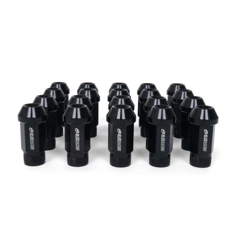 BLOX Racing Street Series Forged Lug Nuts in Black, 12 x 1.5mm - Set of 20