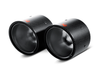 Akrapovic Carbon Tail Pipe Set for 2007-2014 Mini Cooper S R56/R57 by Akrapovic Part Number akrTP-MINR56/57-CA