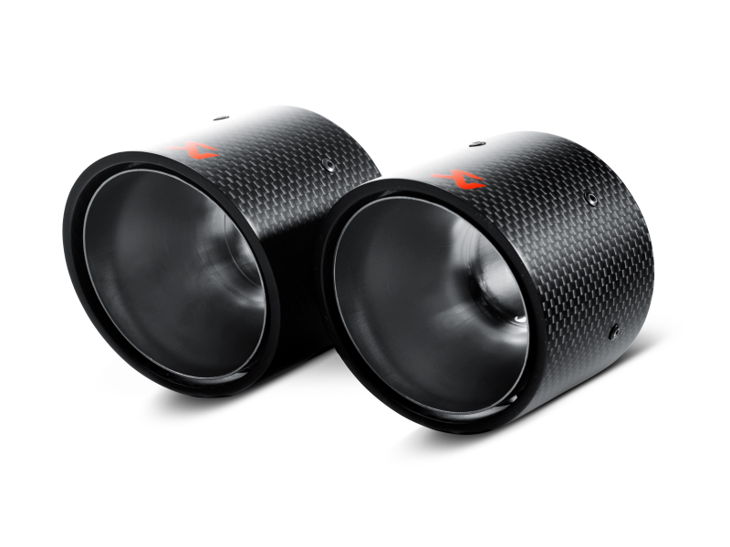 Akrapovic Carbon Tail Pipe Set for 2007-2014 Mini Cooper S R56/R57 by Akrapovic Part Number akrTP-MINR56/57-CA