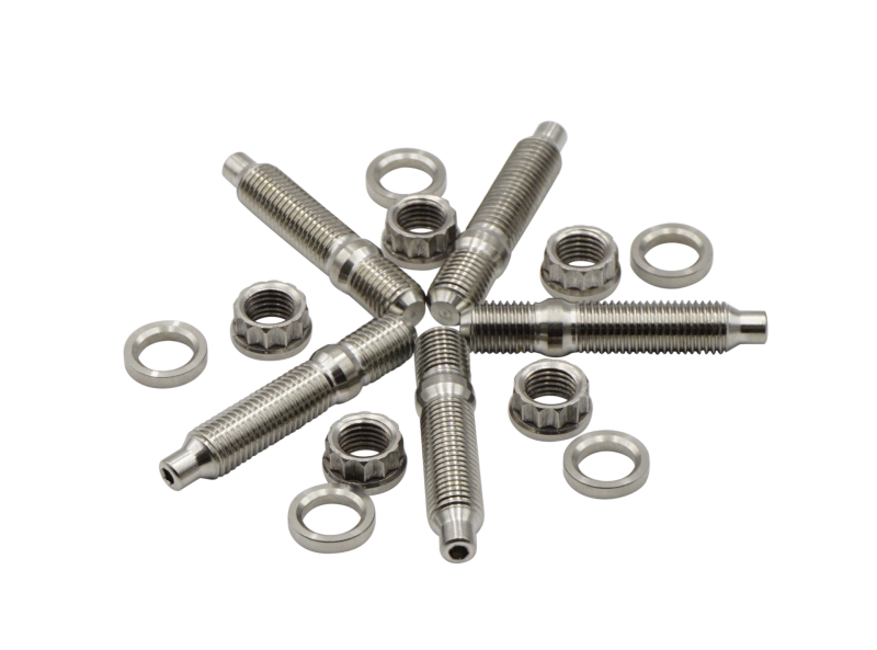 BLOX Racing Stainless Steel Exhaust Manifold Studs 5-Piece Set - M10x1.25, 55mm Length