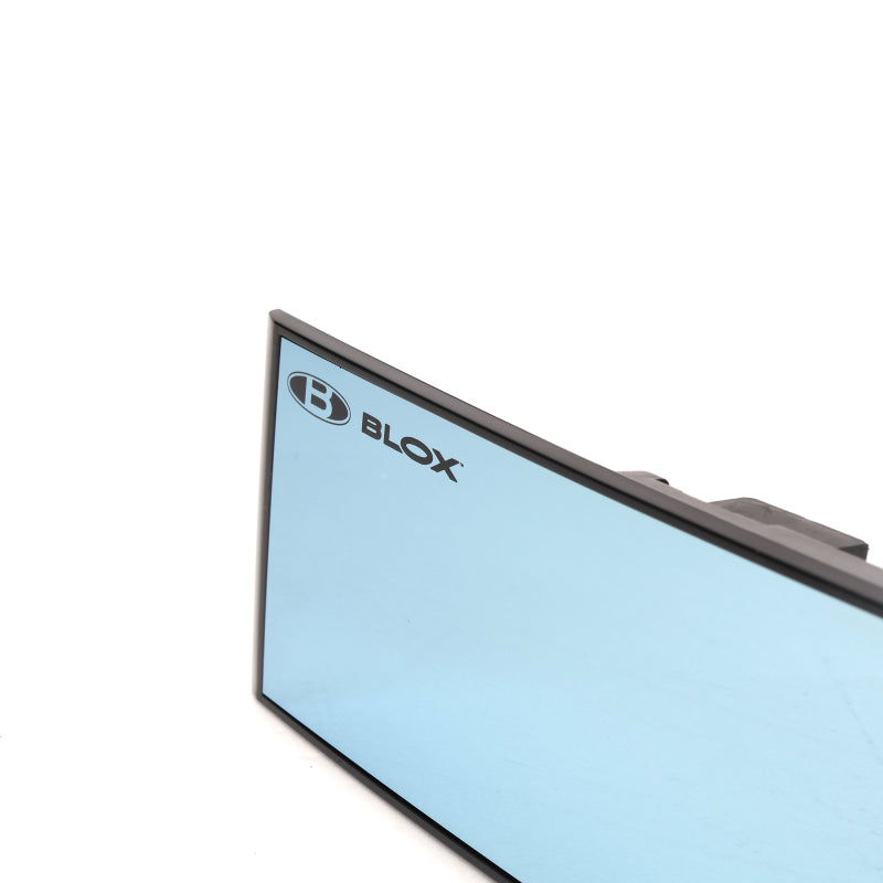 BLOX Racing 290mm Convex Mirror with Black Frame and Blue Tint