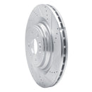 R1 Concepts Cadillac Escalade Front Right Drilled & Slotted Silver Brake Rotor (Part Number: RNC631-47079R)