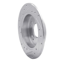 R1 1997-2015 Acura ILX Rear Right Drilled & Slotted Silver Brake Rotor