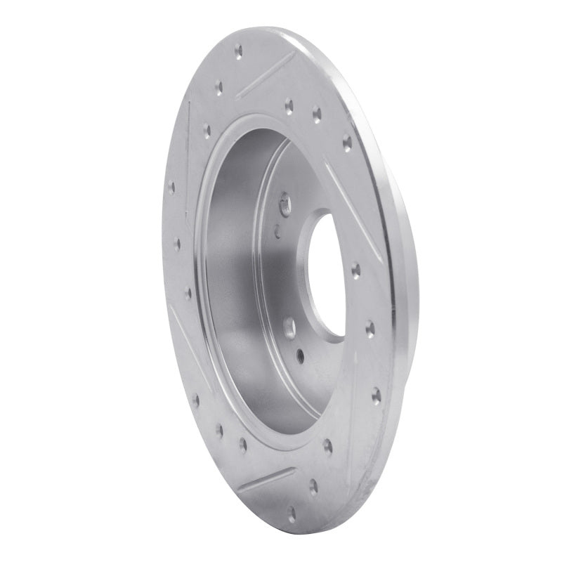 R1 1997-2015 Acura ILX Rear Right Drilled & Slotted Silver Brake Rotor