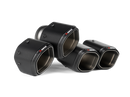 Akrapovic 2024+ BMW M5 Hexagonal Carbon Fiber Tail Pipe Set | Part akrTP-CT/79