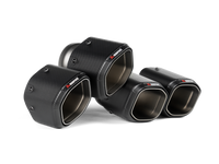 Akrapovic 2024+ BMW M5 Hexagonal Carbon Fiber Tail Pipe Set | Part akrTP-CT/79