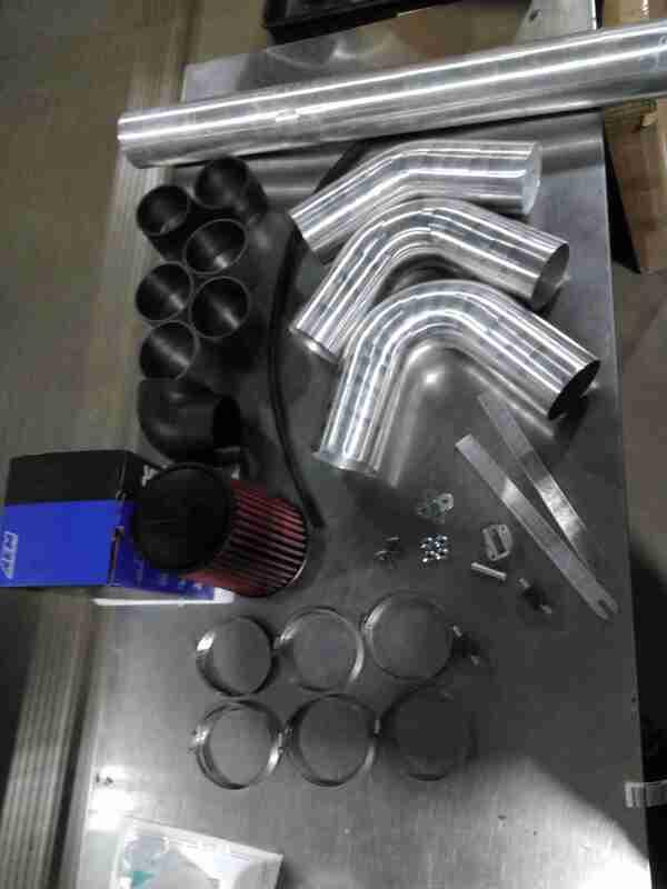 AEM Induction 21-5011 4-Inch Universal Cold Air Intake System with Dryflow Air Filter and Custom Components — Scratch & Dent