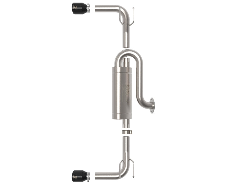 aFe 19+ Mazda 3 L4 2.5L Takeda 3in to 2.5in 304 Stainless Steel Axle-Back Exhaust w/ Black Tip
