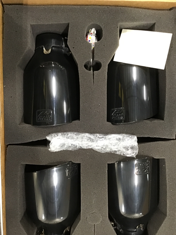 AWE Tuning Audi B9 S5 Sportback Track Edition Exhaust - Non-Resonated (Black 102mm Tips) — Incomplete: Missing hardware box 1