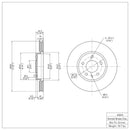 R1 2011-2025 Buick Encore GX Front Brake Rotor