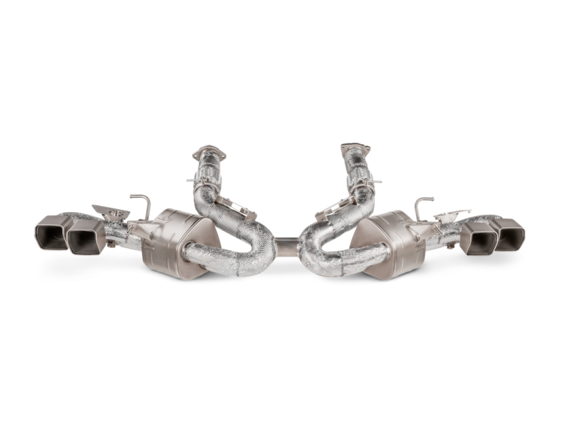 Akrapovic Titanium Slip-On Line Exhaust for 2020 Chevrolet Corvette Stingray (C8) – Part AKR S-CO/TI/4
