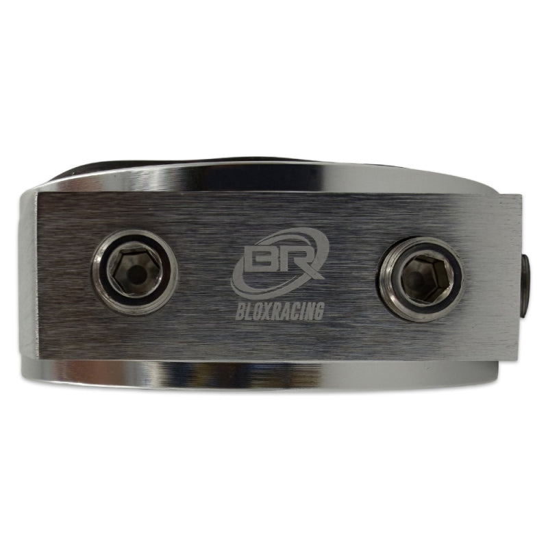 BLOX Racing Oil Filter Block Adapter Silver for Oil Pressure and Temperature Monitoring