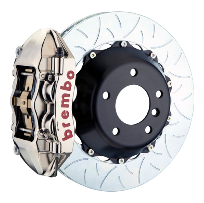 Brembo 23+ GR Corolla Rear GTR BBK 4 Piston Billet345x28 2pc Rotor Slotted Type-3- Nickel Plated (2P3.8062AR)