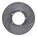 R1 Concepts 67-88 Porsche 911 Front Right Drilled & Slotted Silver Brake Rotor (Part No. RNC631-02001R)