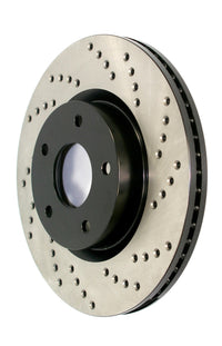 StopTech 13-18 Lexus GS350 / 15-18 Lexus RC350 / 16-18 Lexus RC300 Drilled Front Right Cryo Rotor (128.44187CR)