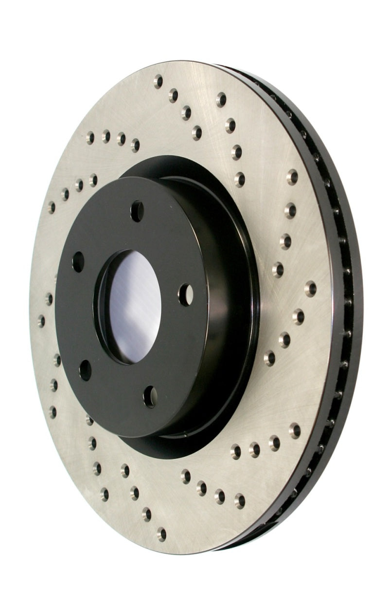 StopTech 13-18 Lexus GS350 / 15-18 Lexus RC350 / 16-18 Lexus RC300 Drilled Front Right Cryo Rotor (128.44187CR)