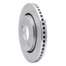 R1 Concepts Front Left Drilled & Slotted Silver Brake Rotor for Ford Expedition 2007-2021