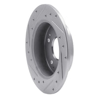R1 1997-2006 Acura RSX Rear Right Drilled & Slotted Silver Brake Rotor