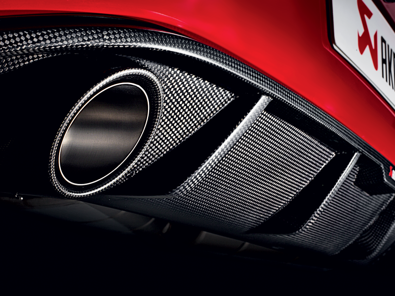 Akrapovic Rear Carbon Fiber Diffuser for 2013-2016 Volkswagen Golf GTI (VII) - Matte Finish
