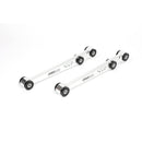 BLOX Racing V2 Billet Rear Lower Control Arms with Poly Bushings for 1996-2000 Honda Civic - Raw Finish