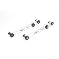 BLOX Racing V2 Billet Rear Lower Control Arms with Poly Bushings for 1996-2000 Honda Civic - Raw Finish