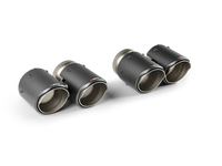 Akrapovic 2024+ BMW M5 G90/G99 Round Carbon Fiber Tail Pipe Set