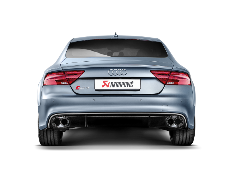 Akrapovic Evolution Line Titanium Cat Back Exhaust for 2014-2017 Audi RS7 Sportback with Carbon Tips | Part AKR S-AU/TI/4H