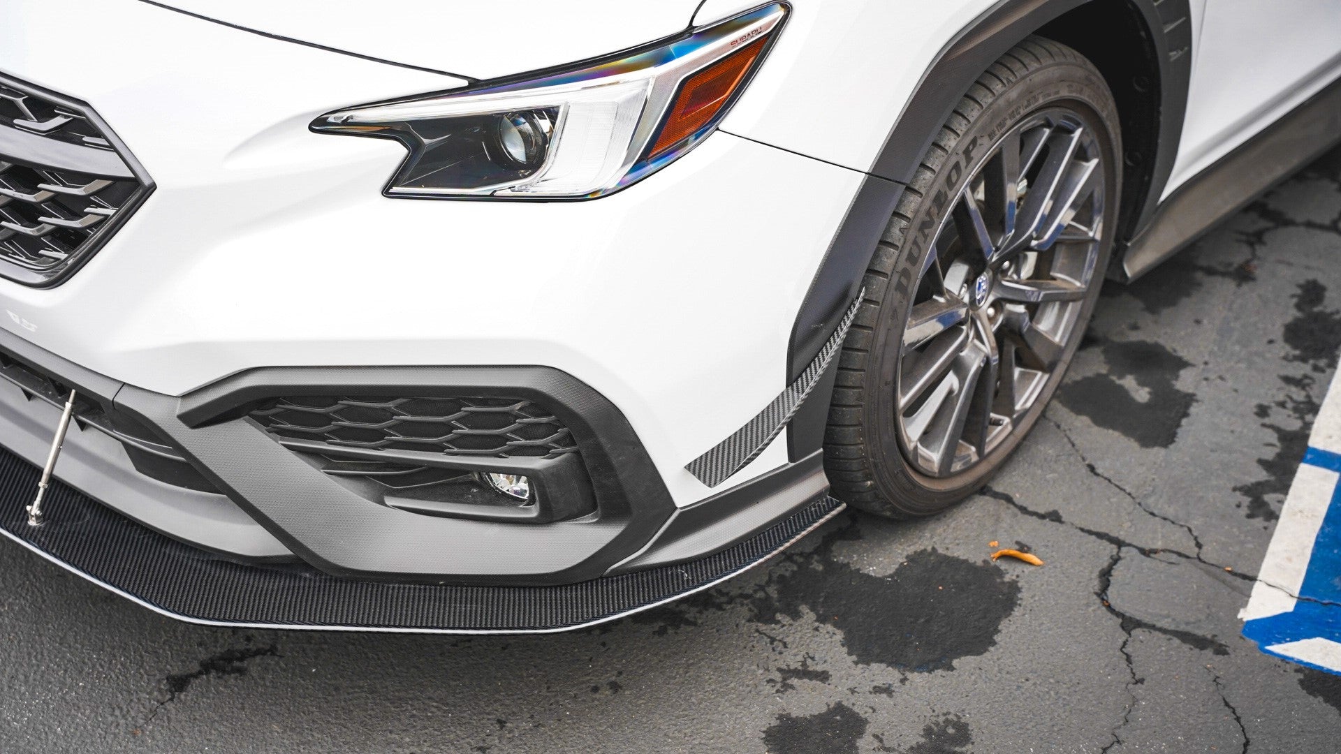 APR Peformance  Subaru WRX Carbon Fiber Wind Splitter w/ Rods 2022-2023