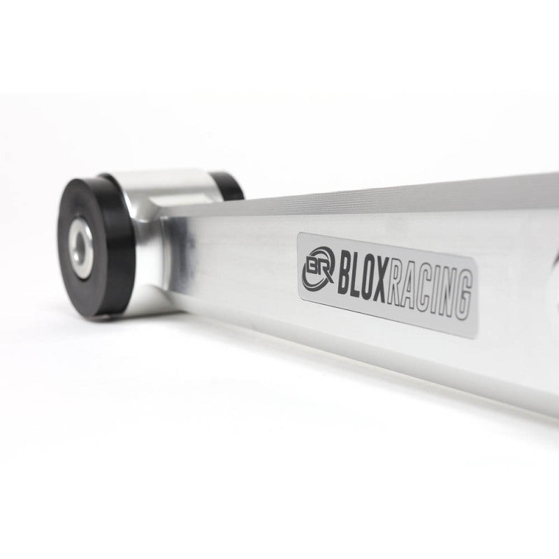 BLOX Racing V2 Billet Rear Lower Control Arms with Poly Bushings for 1996-2000 Honda Civic - Raw Finish