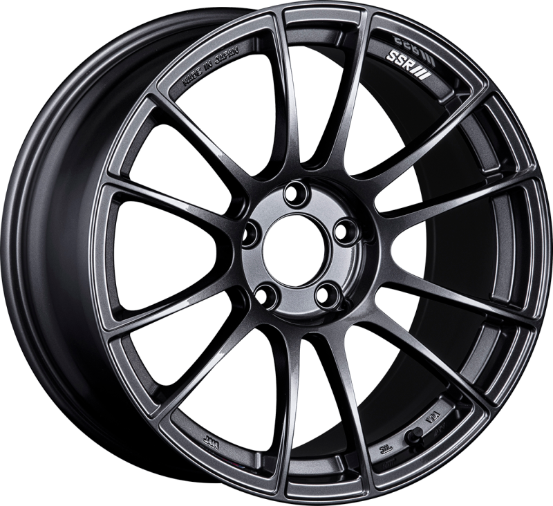 SSR GTX04 19x9.5" 5x120 38mm Offset Dark Gunmetal Wheel