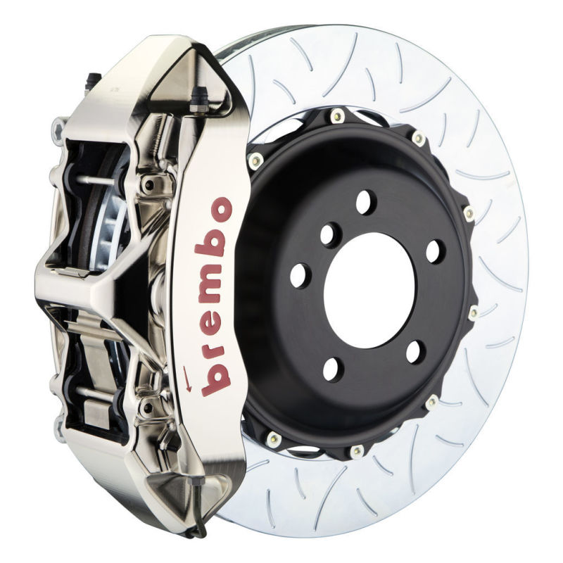 Brembo 23+ GR Corolla Front GTR BBK 4 Piston Billet355x32 2pc Rotor Slotted Type-3- Nickel Plated (1M3.8068AR)