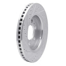 R1 Concepts Ford F-150 RWD Front Right Drilled & Slotted Silver Brake Rotor (Part # RNC631-54204R)