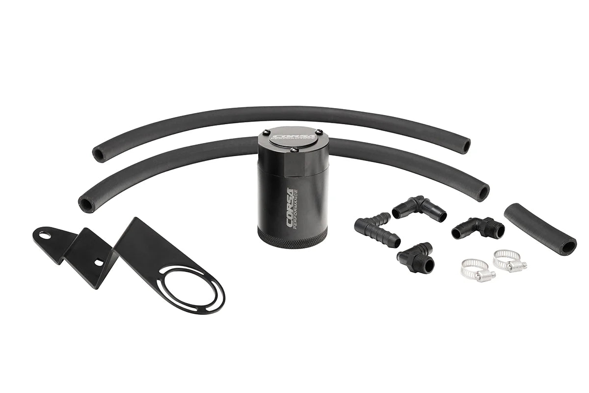 Corsa Aluminum Oil Catch Can w/ Bracket for 2022+ Toyota Tundra 3.4L V6 | CC0020