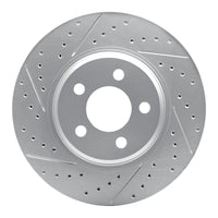 R1 Concepts Genesis G70 2022-2023 Front Left Drilled & Slotted Geo-Carbon Brake Rotor