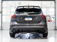 AWE Tuning Ford Focus RS Track Edition Cat-Back Exhaust - Chrome Silver Tips