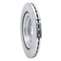 R1 Concepts Front Left Drilled & Slotted Brake Rotor for 2014-2020 Cadillac Escalade ESV