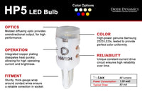 Diode Dynamics 194 HP5 LED Bulb - Warm White - High Power Replacement for Audi S5 and Volkswagen Passat