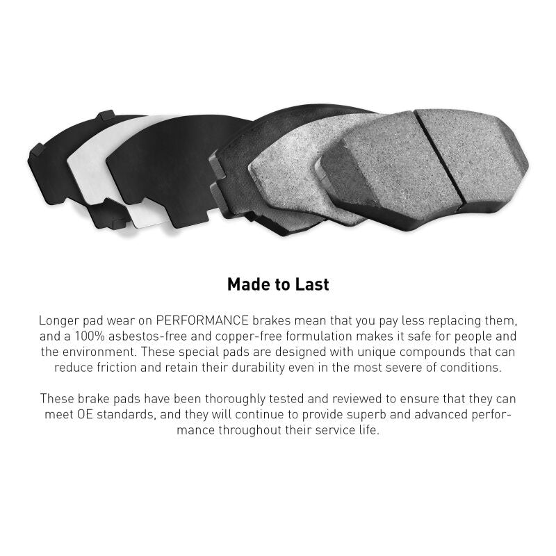 R1 2008-2025 Infiniti Q50 Rear R1 Performance Sport Pads & Hardware Kit
