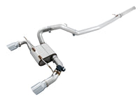 AWE Tuning Ford Focus RS SwitchPath Cat-Back Exhaust - Chrome Silver Tips