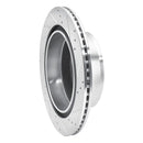 R1 Concepts Cadillac Escalade EXT Rear Left Drilled & Slotted Silver Brake Rotor (Part Number: RNC631-48053L)