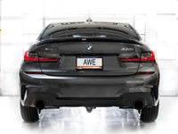 AWE Tuning 19-23 BMW 330i / 21-23 BMW 430i Base G2X Track Edition Axle-Back Exhaust - Diamond Black