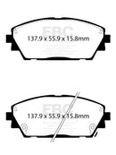 EBC 2019+ Mazda 3 (BP) 2.5L Redstuff Front Brake Pads