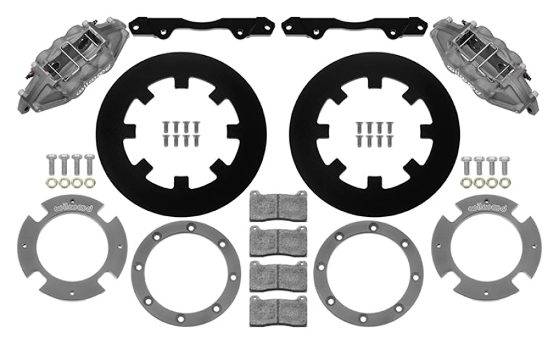 Wilwood Can-Am X3RS 17-21 Rear Brake Kit with 6 Piston Calipers - 11.25 Inch Anodized Performance Upgrade