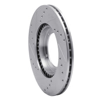R1 Concepts 67-88 Porsche 911 Front Right Drilled & Slotted Silver Brake Rotor (Part No. RNC631-02001R)